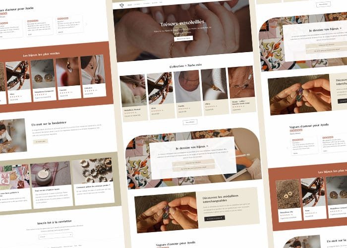 Boutique Ayada Barcelona - vendre ses créations artisanales en ligne site web