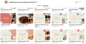 Profil Pinterest - La belle boucle
