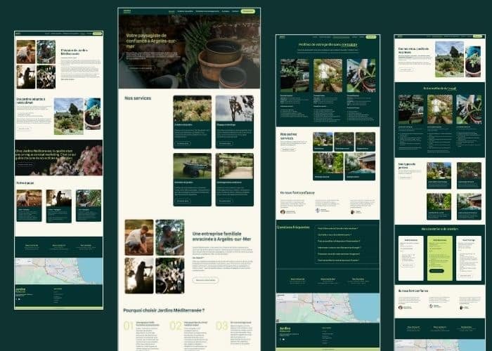 Template site internet pour les paysagistes (WordPress et Elementor)