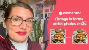 Elementor transformer la forme des photos